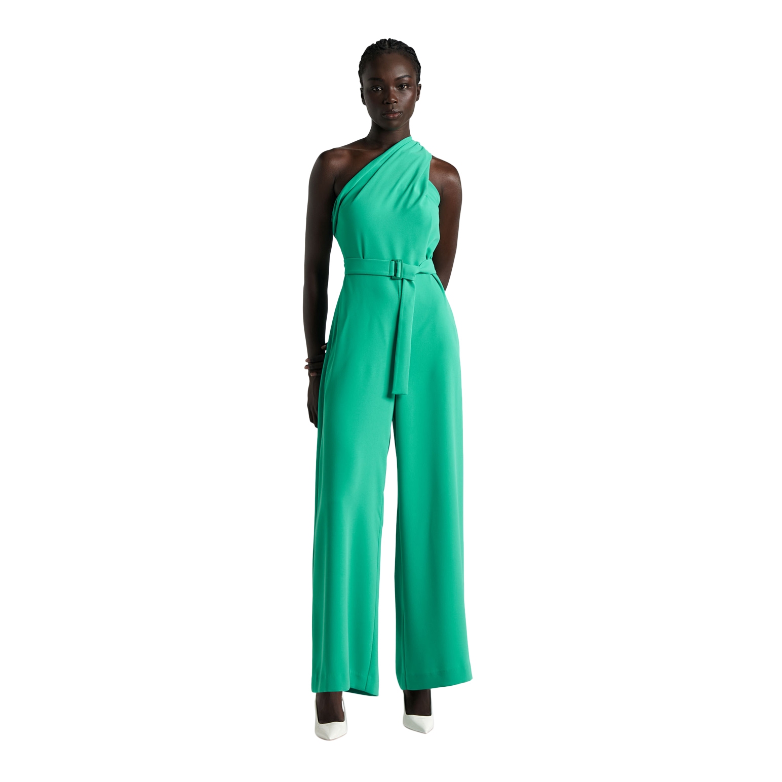 Cue Twist Bodice One Shoulder Jumpsuit